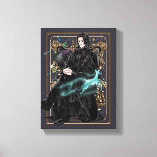 Toile Anime Professeur Severus Snape Assis (Recto)