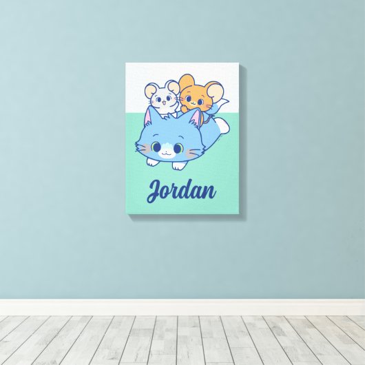 Toile Anime Tom, Jerry et Tuffy (Insitu (Plancher de Bois))