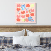 Toile Anime Tom, Jerry et Tuffy Apple Motif (Insitu(Chambre))