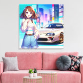 Toile Anime Toyota Supra (Insitu(Salon))