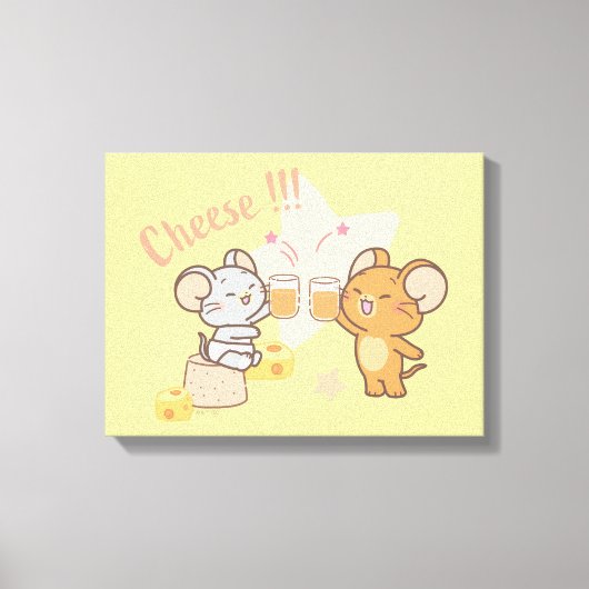 Toile Anime Tuffy et Jerry Cheese au fromage (Recto)