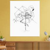 Toile Aniométrie Flamant rose cadeaux Lover | Amateurs d (Insitu(Salon))