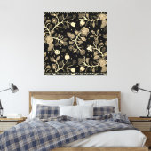 Toile Anishinaabe Floral Beaded Applique Art (Insitu(Chambre))