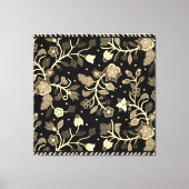 Toile Anishinaabe Floral Beaded Applique Art (Recto)