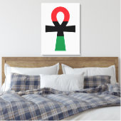Toile Ankh rouge, noir et vert (Insitu(Chambre))
