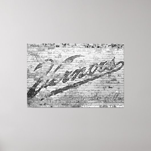 Toile Ann Arbor Michigan Vernors Brick Wall 1999 (Recto)