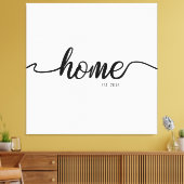 Toile Année de création personnalisée | Accueil (Insitu(Salon))