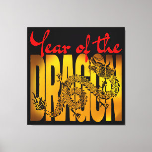 Toile Année du Dragon
