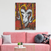 Toile Année du Graffiti de mouton de chèvre (Insitu(Salon))