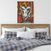 Toile Année du Graffiti de mouton de chèvre (Insitu(Chambre))