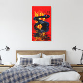 Toile Année du serpent Serpent noir Nouvel An chinois (Insitu(Chambre))