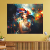 Toile Années Blond Lady Roaring 20 (Insitu(Salon))