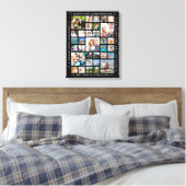 Toile Anniversaire 33 Photo Collage personnalisé (Insitu(Chambre))