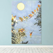 Toile "Anniversaire des fées" par Heath Robinson (Insitu (Plancher de Bois))