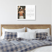 Toile Anniversaire du Mariage customisé Photo & Vows (Insitu(Chambre))