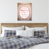 Toile Anniversaire du Mariage d'argent personnalisable (Insitu(Chambre))