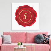 Toile Anniversaire du sceau de cire rouge (Insitu(Salon))