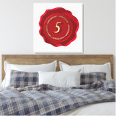 Toile Anniversaire du sceau de cire rouge (Insitu(Chambre))