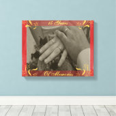Toile Anniversaire mariage (Insitu (Plancher de Bois))