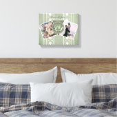 Toile Anniversaire personnalisé 2 Photos+Modèles (Insitu(Chambre))