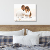 Toile Anniversaire photo de mariage élégant Date (Insitu(Chambre))