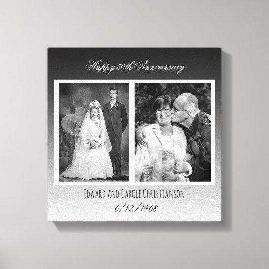 Toile Anniversaire photo Mariage de temps en temps (Recto)