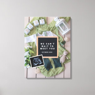 Toile Annonce de grossesse Fête de bienvenue pour bébé
