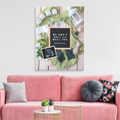 Toile Annonce de grossesse Fête de bienvenue pour bébé (Insitu(Salon))