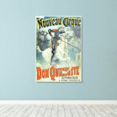 Toile Annonce pour 'Don Quichotte, Nouveau Cirque', Chev (Insitu (Plancher de Bois))