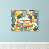 Toile Annonce savonneuse vintage 1865 (Insitu (Plancher de Bois))