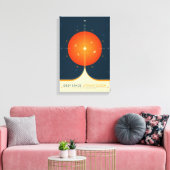 Toile Annonce Sci-Fi, Horloge Atomique Orange, Espace Pr (Insitu(Salon))