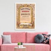 Toile Annonce Vintage Pour Whiskey Hygiénique Gilbert &  (Insitu(Salon))