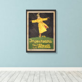 Toile Annonce vintage Raincoat Italien (Insitu (Plancher de Bois))