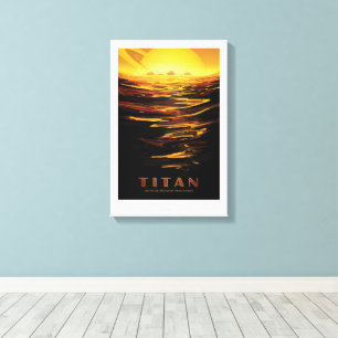 Toile Annonce Voyage Sci-Fi, Moon Titan