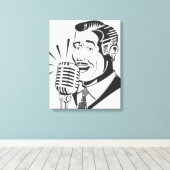 Toile Annonceur radio (Insitu (Plancher de Bois))