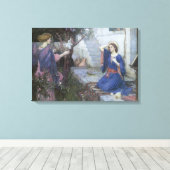 Toile Annonciation de John William Waterhouse (Insitu (Plancher de Bois))
