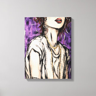 Toile Anonymat 1 | Portrait féminin contemporain