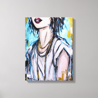 Toile Anonymat 2 | Portrait féminin contemporain