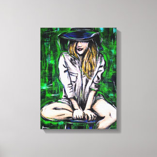 Toile Anonymat 3 | Portrait féminin contemporain