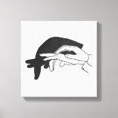 Toile Anteater Silhouette main (Recto)