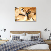 Toile Antelope africaine et faon (Insitu(Chambre))