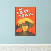 Toile Anthony E. Wills "The Lost Trail" Wester Theatre (Insitu (Plancher de Bois))