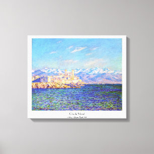 Toile Antibes, après-midi, cool Claude Monet, 1888,