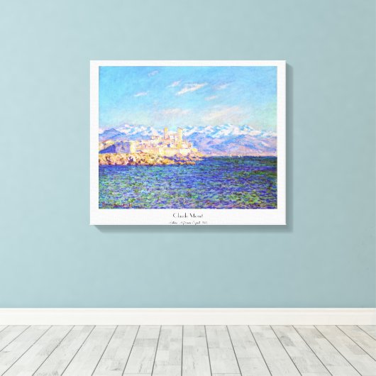 Toile Antibes, Effet après-midi, 1888 Claude Monet cool, (Insitu (Plancher de Bois))