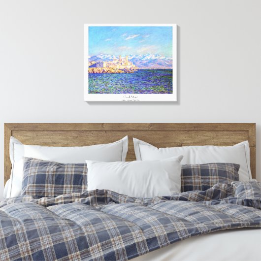 Toile Antibes, Effet après-midi, 1888 Claude Monet cool, (Insitu(Chambre))
