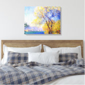 Toile Antibes vue depuis le Salis Gardens Claude Monet (Insitu(Chambre))