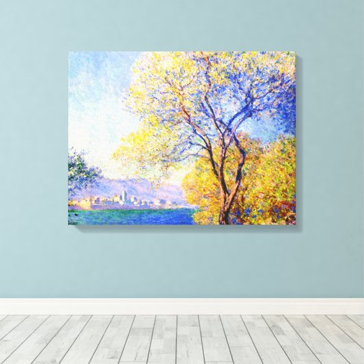 Toile Antibes vue depuis le Salis Gardens Claude Monet (Insitu (Plancher de Bois))