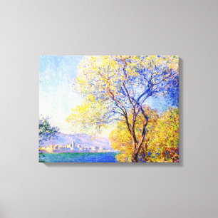 Toile Antibes vue depuis le Salis Gardens Claude Monet