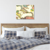 Toile AntillesCarte panoramiqueAntilles (Insitu(Chambre))