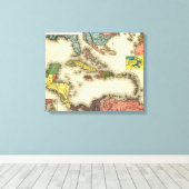 Toile AntillesCarte panoramiqueAntilles (Insitu (Plancher de Bois))